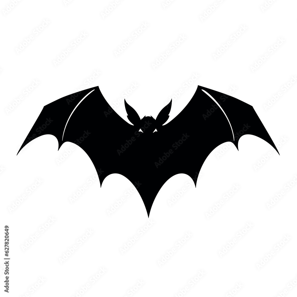 halloween bat silhouette vector design isolated on white background halloween bat silhouette vector design isolated on white background