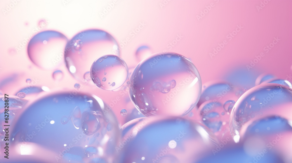 A colorful and playful display of bubbles floating in the air
