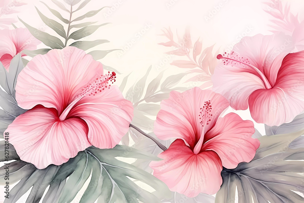 Fototapeta premium Hibisco textura wallpaper background