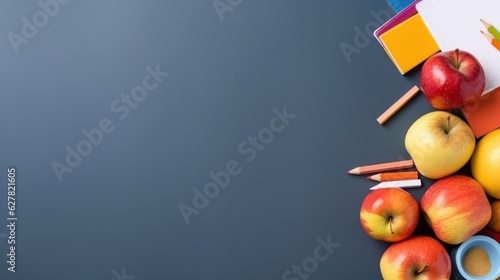 Back to school background with copy space