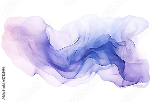 Watercolor Background, Abstract Wave Background, Lilac, Violett, blue, light blue Vector Illustration, transparent Background, isolated, png. AI generated