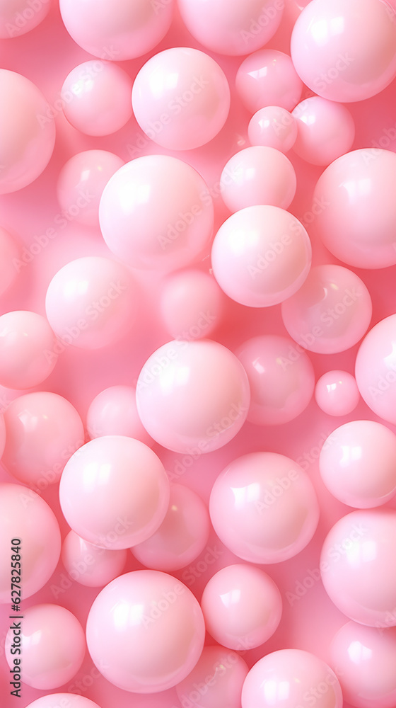 Pink balloons floating in the air Pink balloons floating in the air