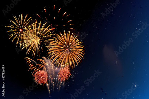 fireworks party, beautiful fireworks, new year celebration, illustration of a new year festivity, happy new year, new year fireworks, wallpaper of a new year fireworks