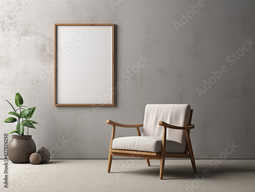 frame on wall, mockup, copy space