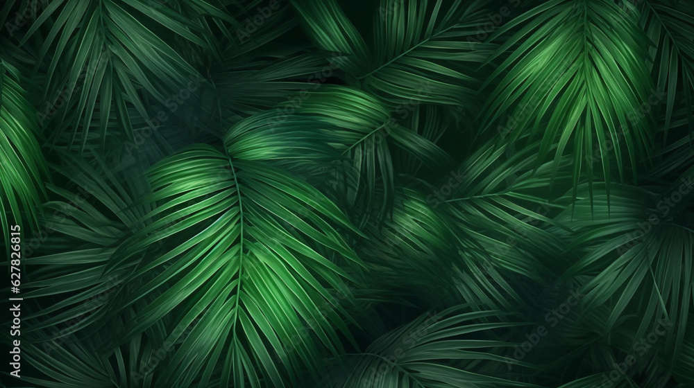 beautiful palm leaves in a wild tropical palm garden, dark green palm leaf texture concept full framed beautiful palm leaves in a wild tropical palm garden, dark green palm leaf texture concept full framed