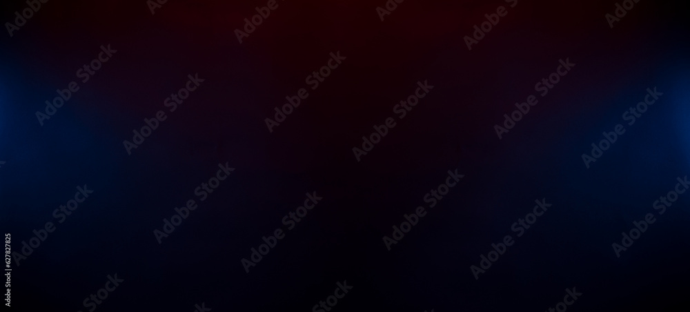 Neon spot lights on black cardboard. Blue and red spot lights on black background. selected focus Neon spot lights on black cardboard. Blue and red spot lights on black background. selected focus