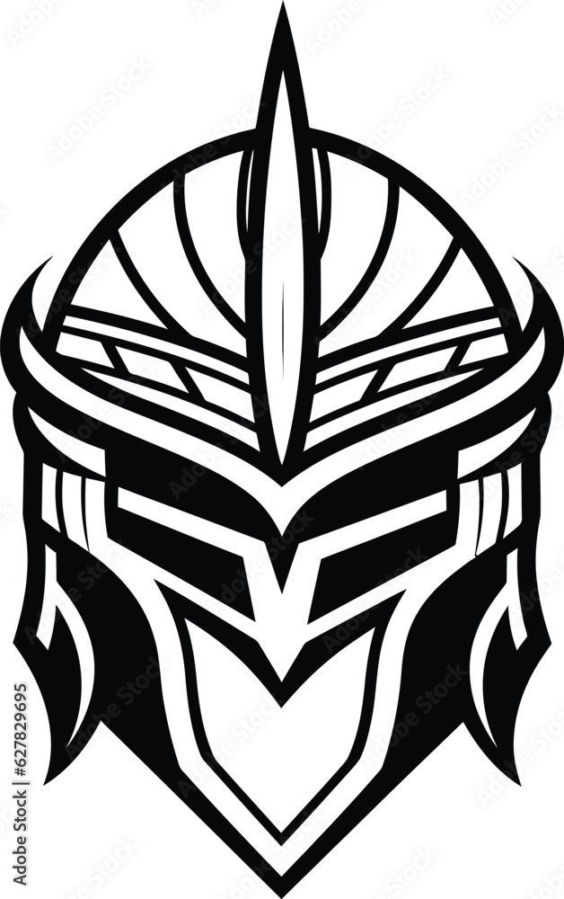 Knight Front View Illustration. Medieval knight in armor, vector logo. A simple, clean, modern icon of a warrior with a shield and helmet going to battle. Military soldier. Knight Front View Illustration. Medieval knight in armor, vector logo. A simple, clean, modern icon of a warrior with a shield and helmet going to battle. Military soldier.