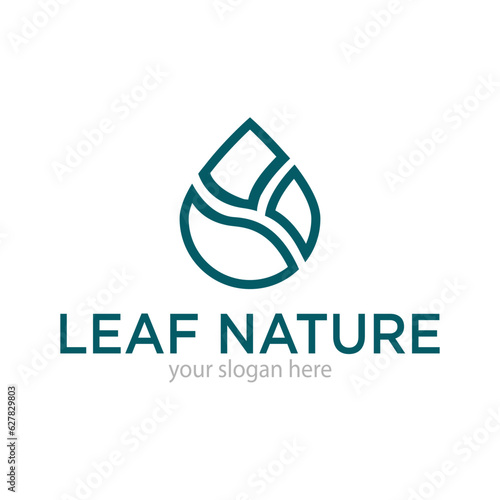 Leaf Nature or Ecology Logo Design Vector