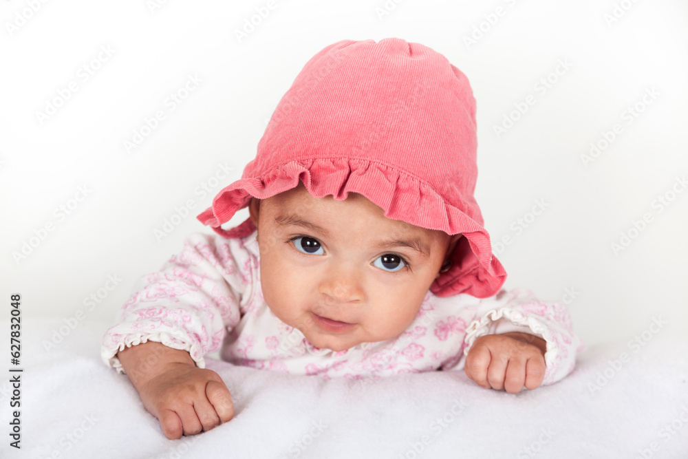 Portrait of a beautiful four months baby girl Portrait of a beautiful four months baby girl