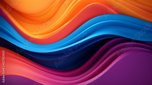 A vibrant and abstract background with flowing and colorful waves