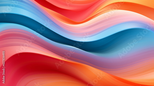 A vibrant abstract background with flowing waves of color
