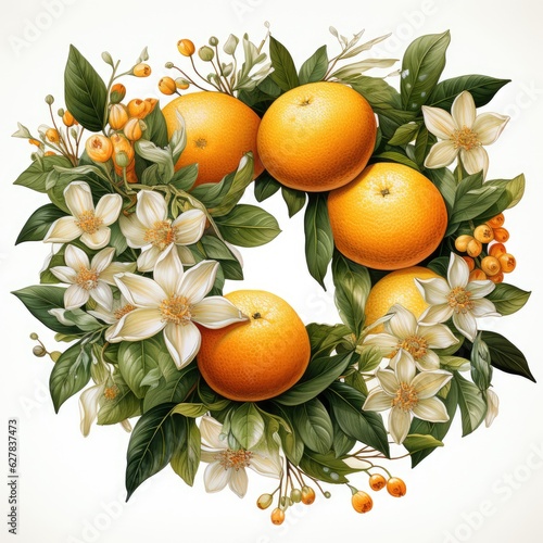 beautiful compelling orange floral fruit perfectly round 