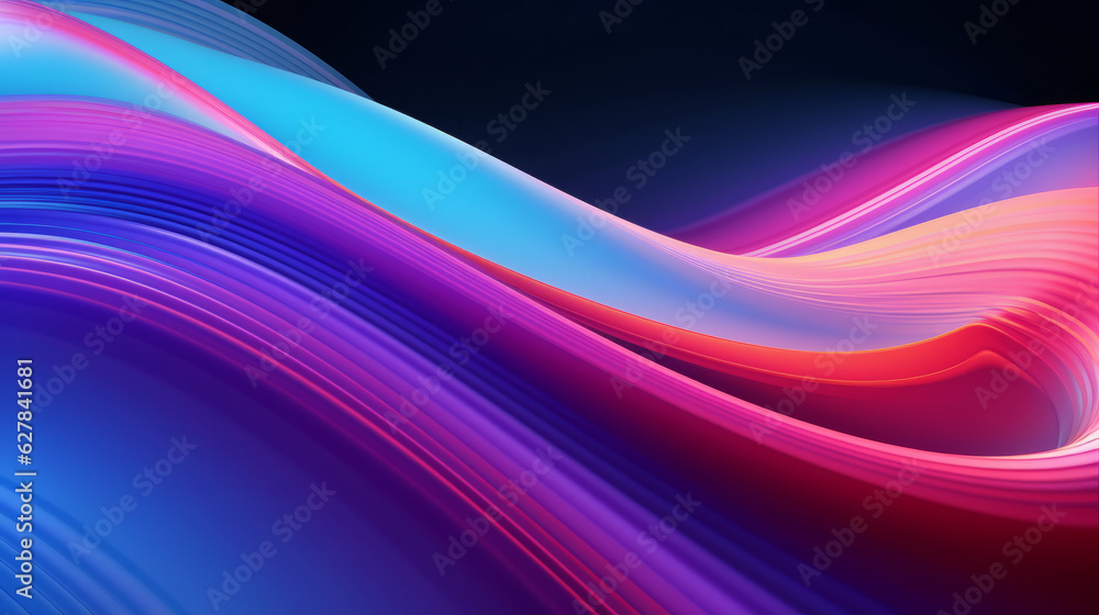 A vibrant and dynamic wave on a dark backdrop A vibrant and dynamic wave on a dark backdrop