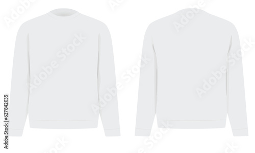 White sweatshirt blazer. vector illustration