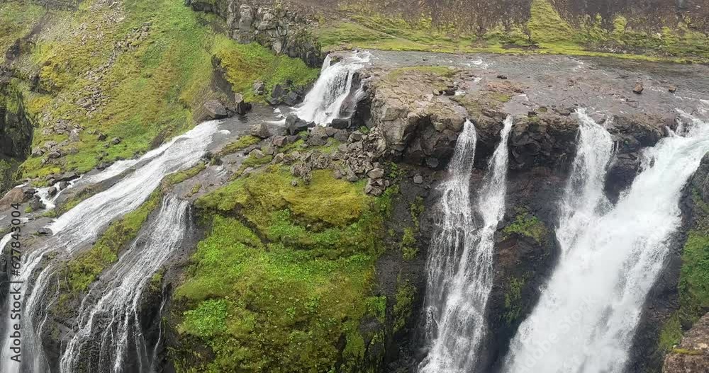 Glymur Waterfall in Iceland, the second highest waterfall in Iceland Glymur Waterfall in Iceland, the second highest waterfall in Iceland