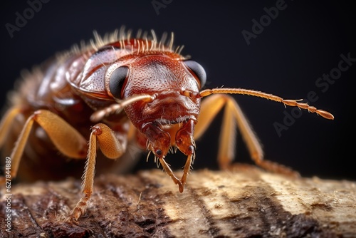 Bed bug macro. Cimex hemipterus, close up view. © Sebastian Studio