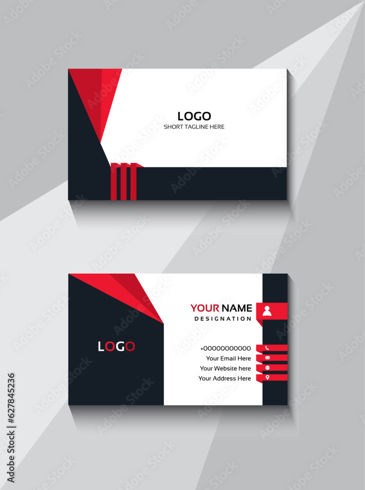 Stylish and elegant business card template Stylish and elegant business card template