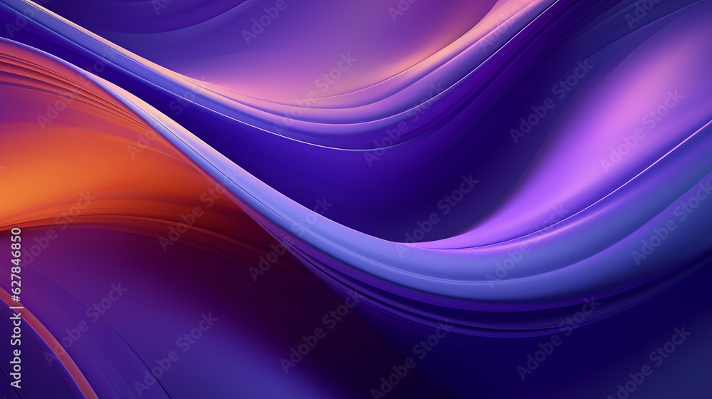 Fototapeta premium A vibrant abstract background with flowing lines in purple and orange
