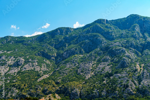 beautiful view of a mountain of Montenegro  concept of travel