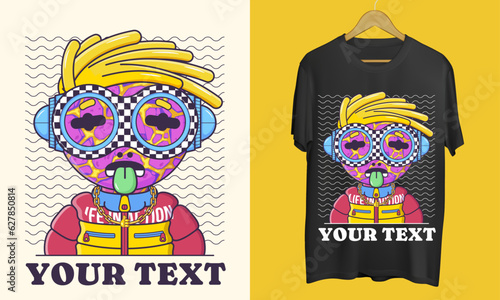 Character design, avatar design, Illustration for T-shirts and Posters, T-shirt design, streetwear,