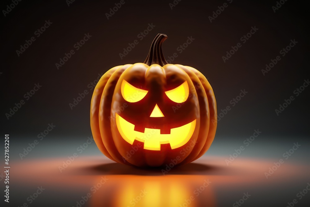 Glowing Halloween Pumpkin. Trick or treat concept. Glowing Halloween Pumpkin. Trick or treat concept.