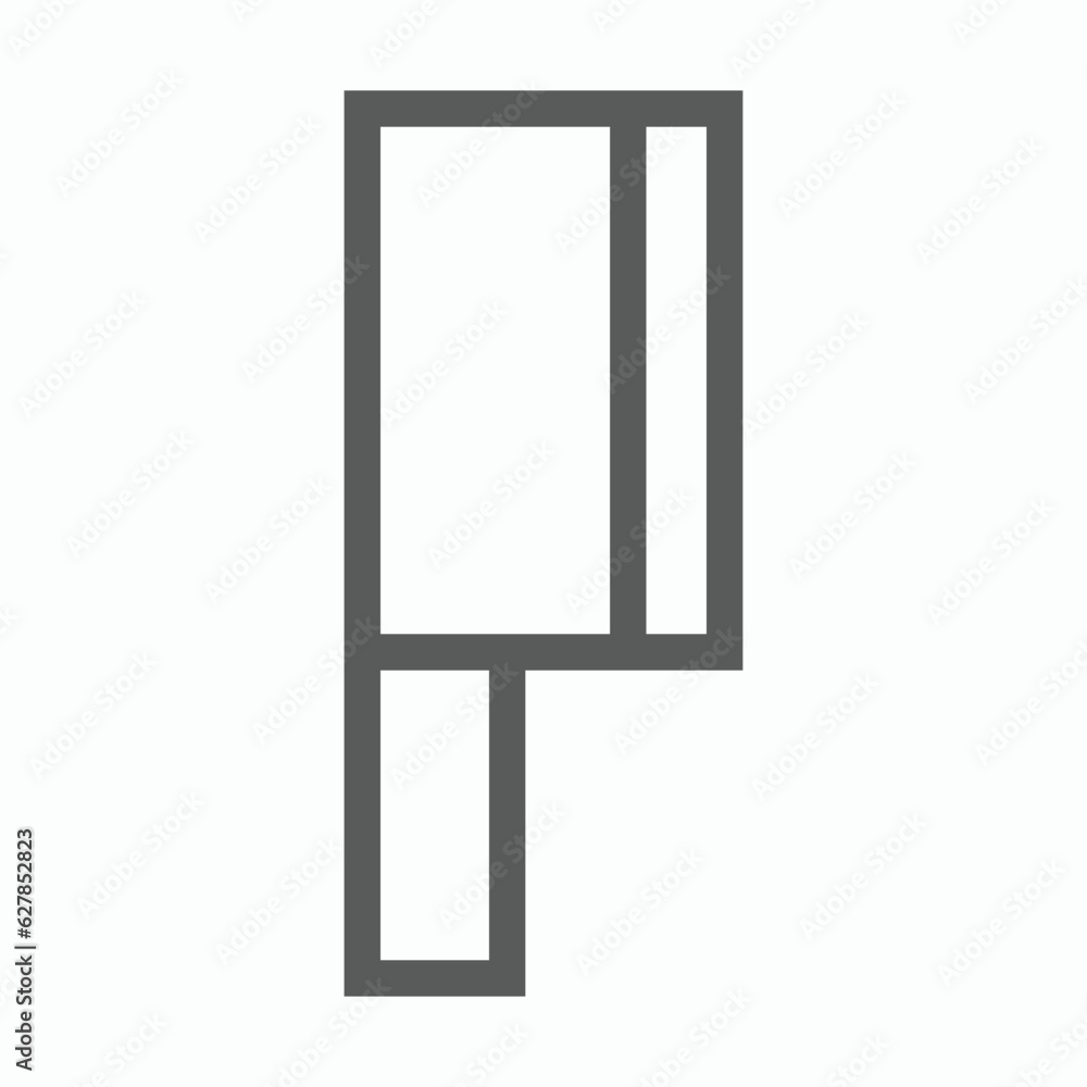 knife icon, chopper vector, cleaver illustration knife icon, chopper vector, cleaver illustration