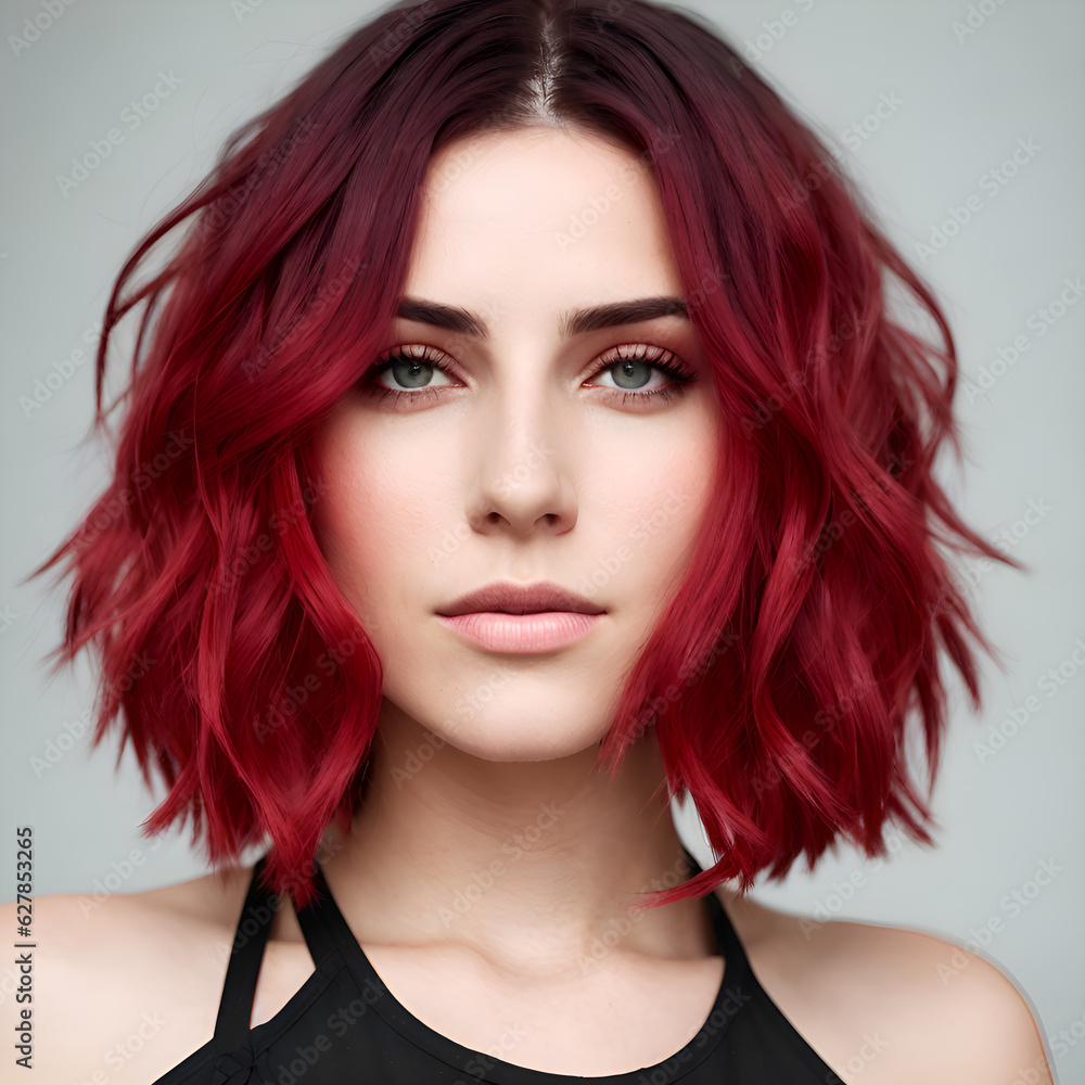 Wavy medium-length haircut Wavy medium-length haircut