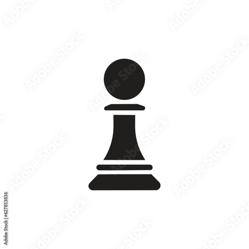 Chess glyph icon vector sign, logo illustration.