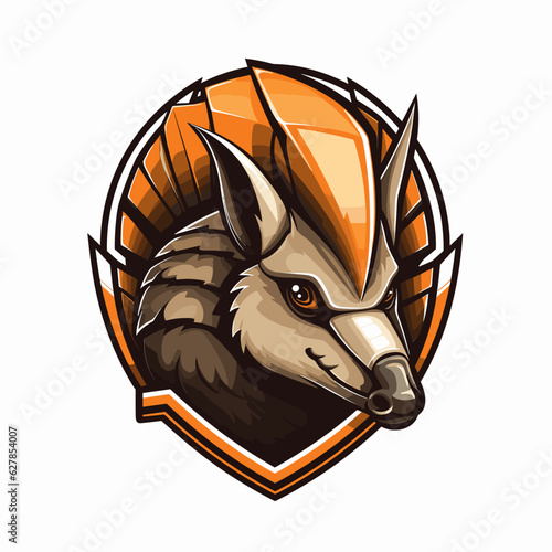 Esport vector logo armadillo, armadillo icon, armadillo head, vector