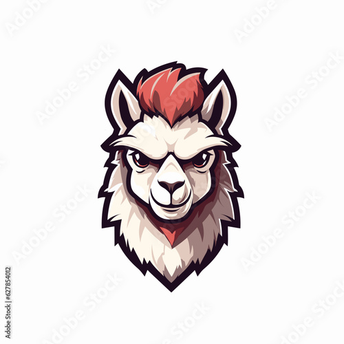 Esport vector logo alpaca, alpaca icon, alpaca head, vector, llama