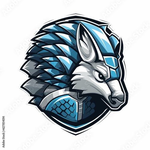 Esport vector logo armadillo, armadillo icon, armadillo head, vector