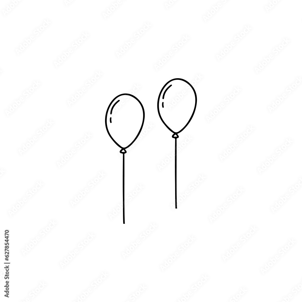 vector illustration of two balloons vector illustration of two balloons