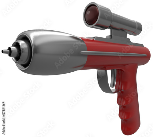 Red Toy Retro SciFi Ray Gun