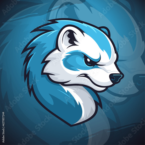 Whimsical Weasel: Modern Mascot Logo for Sport & Esport Teams, Badges, Emblems & Tees - Get Yours Now