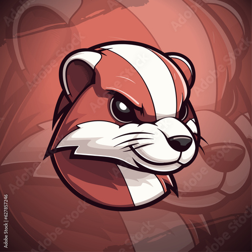 Masterful Weasel Mascot: Elevate Your Sport & Esport Team's Image with a Trendy Logo & Emblem