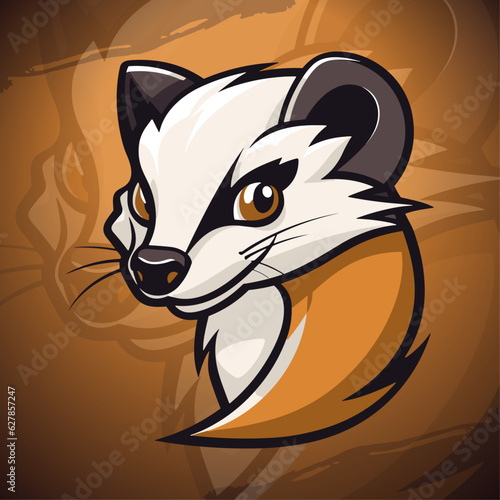 Wild at Heart: Weasel Mascot Logo for Sports, Esports, Badges, Emblems & T-shirts - Shop Today
