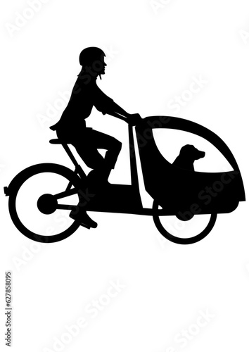 Lasten Fahrrad mit Hund