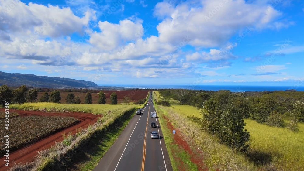 Naklejka premium road to North Shore