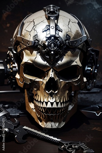 skull on black
