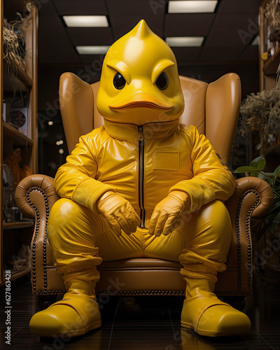 Yellow Rubber Ducky Character
