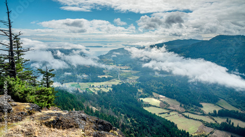 Overlooking Salt Spring Island. British Columbia, Canada. 