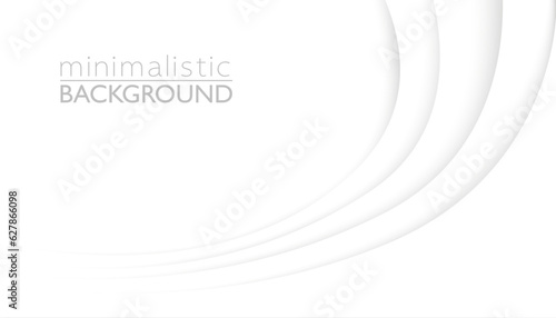 White paper cut background. Abstract realistic layered papercut decoration textured with engraved halftone pattern. 3d backdrop with wave shape layers. Vector illustration. Minimalist cover template