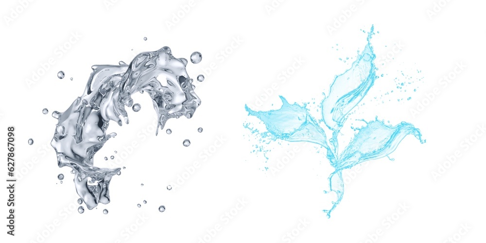 Transparent blue water splashes and ripples with drops. Liquids splashing fluid with droplets, realistic isolated, transparent cool drink, transparent water falling or pouring with air bubbles. Transparent blue water splashes and ripples with drops. Liquids splashing fluid with droplets, realistic isolated, transparent cool drink, transparent water falling or pouring with air bubbles.