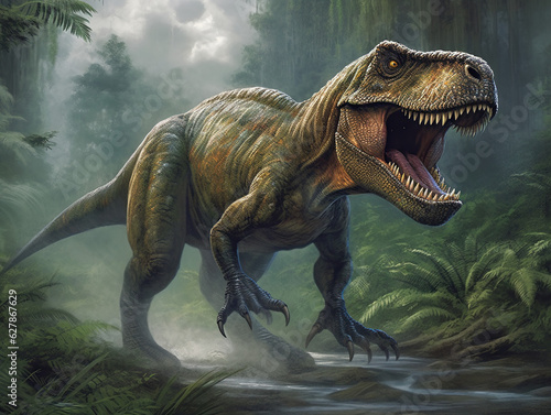 Tyrannosaurus Rex created with Generative AI