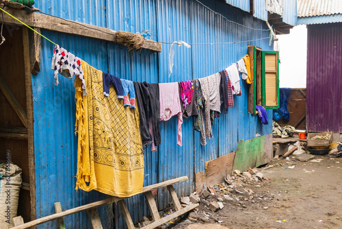 Laundry hanging to dry in Srinagar. photo