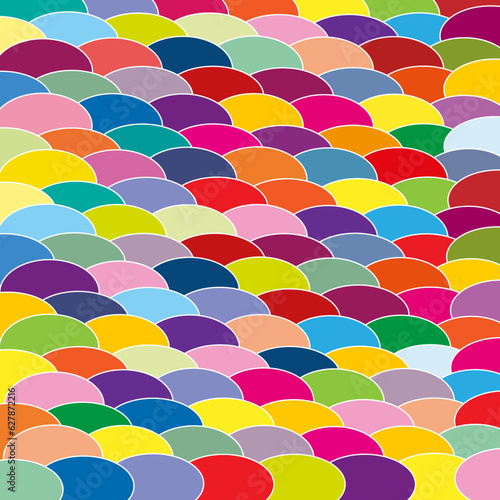 Fondo geométrico abstracto de colores alegres.