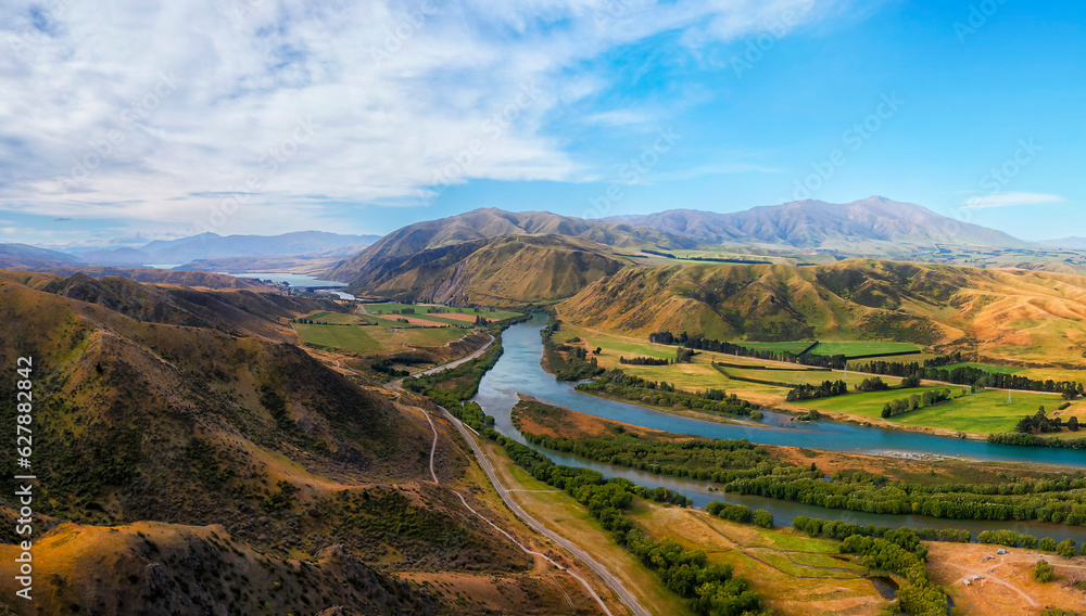 Naklejka premium D NZ Kurow Mt 2North High pan