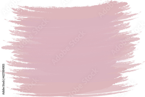Vector Abstract brush stroke in trendy dusty pink shade with Copy space. Isolate. Background texture
