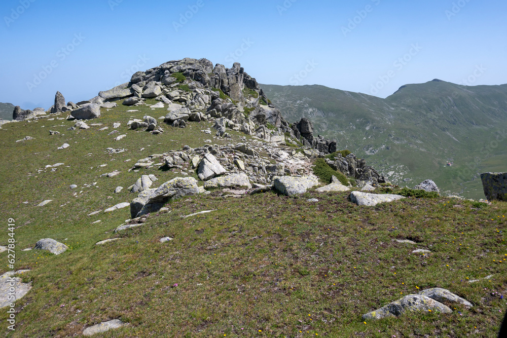 Landscape of Rila Mountain near Kalin peak, Bulgaria