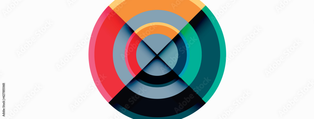 Circle trendy minimal geometric abstract background. Vector Illustration For Wallpaper, Banner, Background, Card, Book Illustration, landing page Circle trendy minimal geometric abstract background. Vector Illustration For Wallpaper, Banner, Background, Card, Book Illustration, landing page